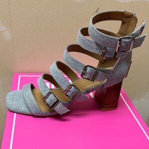 Stylish denim Strappy Women's Heels